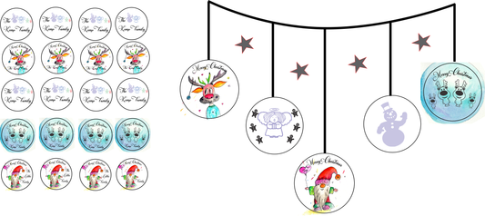 Christmas Globe Stickers