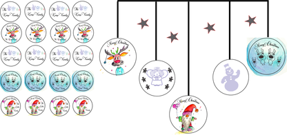 Christmas Globe Stickers